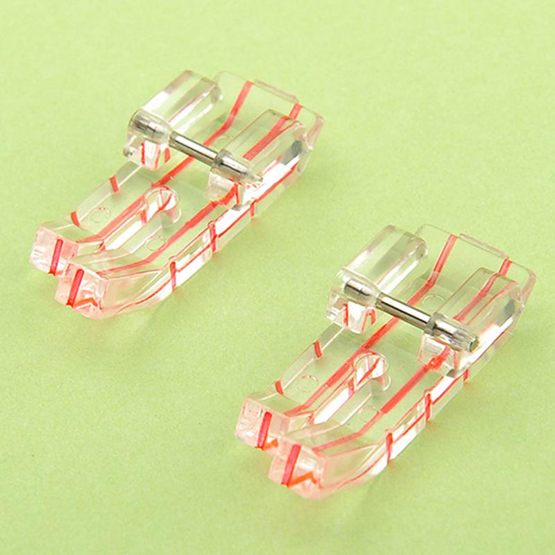 Пластиковая прозрачная лапка, прижимная лапка, направляющая лапка, аксессуары для домашней швейной машины