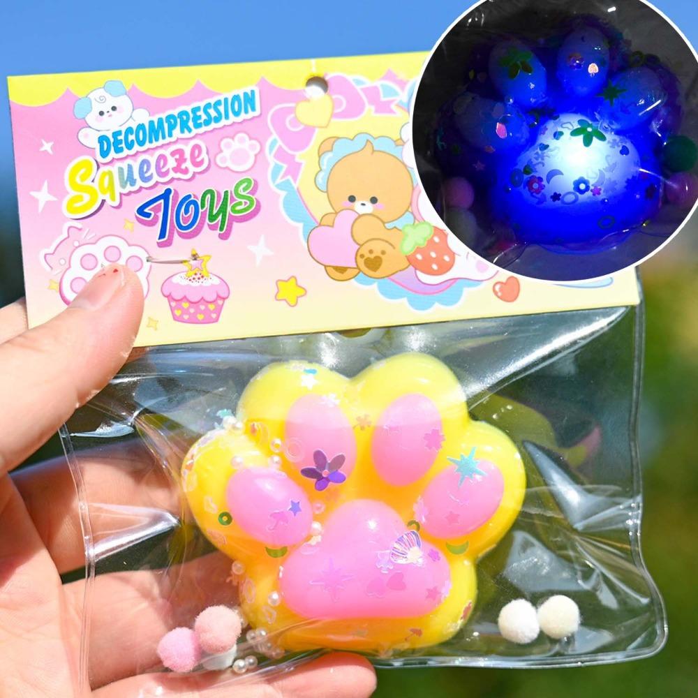 Силиконовая светящаяся кошачья лапка, игрушка-сквиши, игрушка-щипок кошачья лапка, игрушка-непоседа кошачья лапка, розыгрыши Style 5