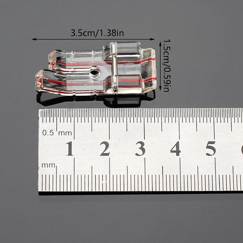 Пластиковая прозрачная лапка, прижимная лапка, направляющая лапка, аксессуары для домашней швейной машины