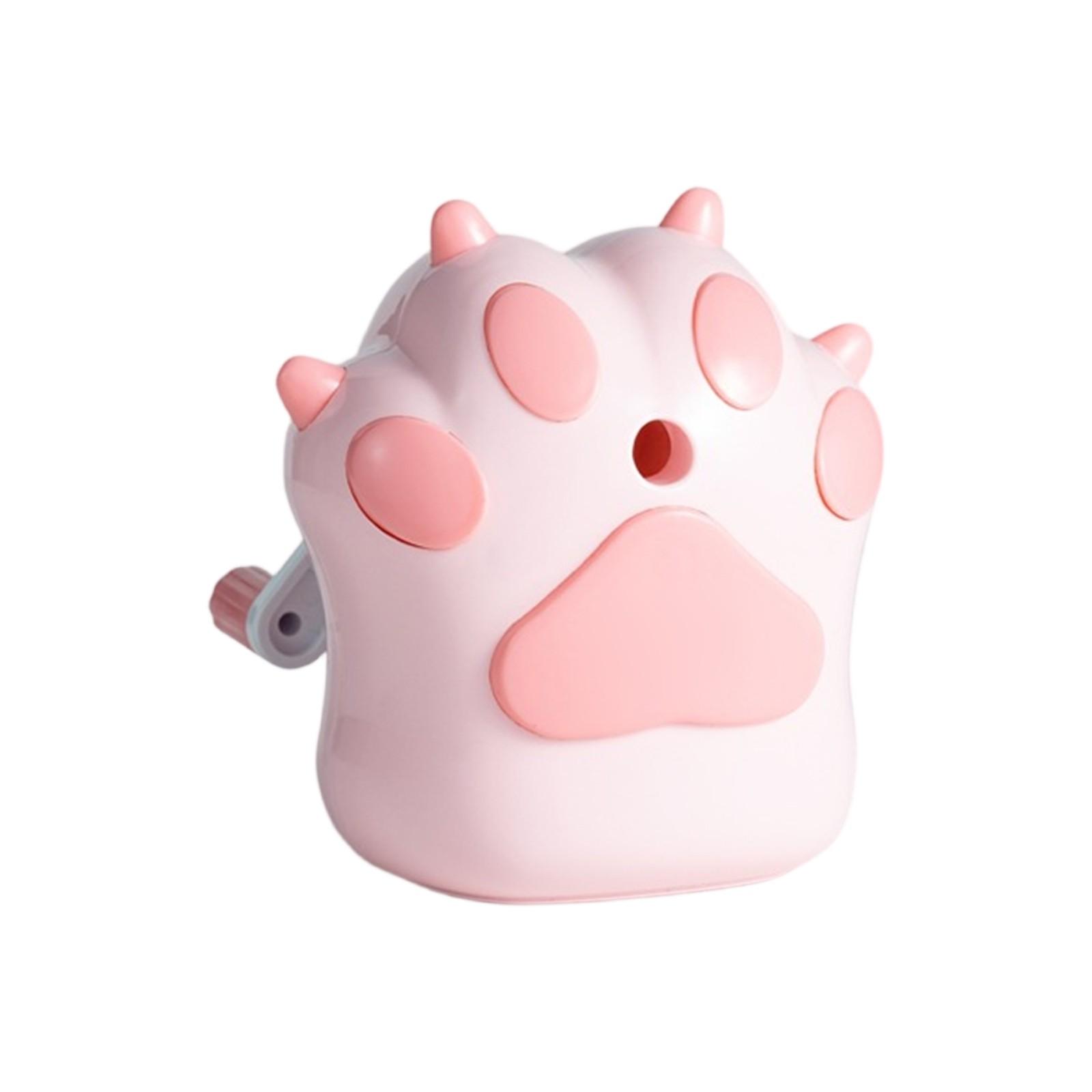 Милая точилка для карандашей Лапка Автоматическая электрическая Школьный настольный инструмент для заточки Высокоемкостная точилка для карандашей для детей Домашние принадлежности розовый