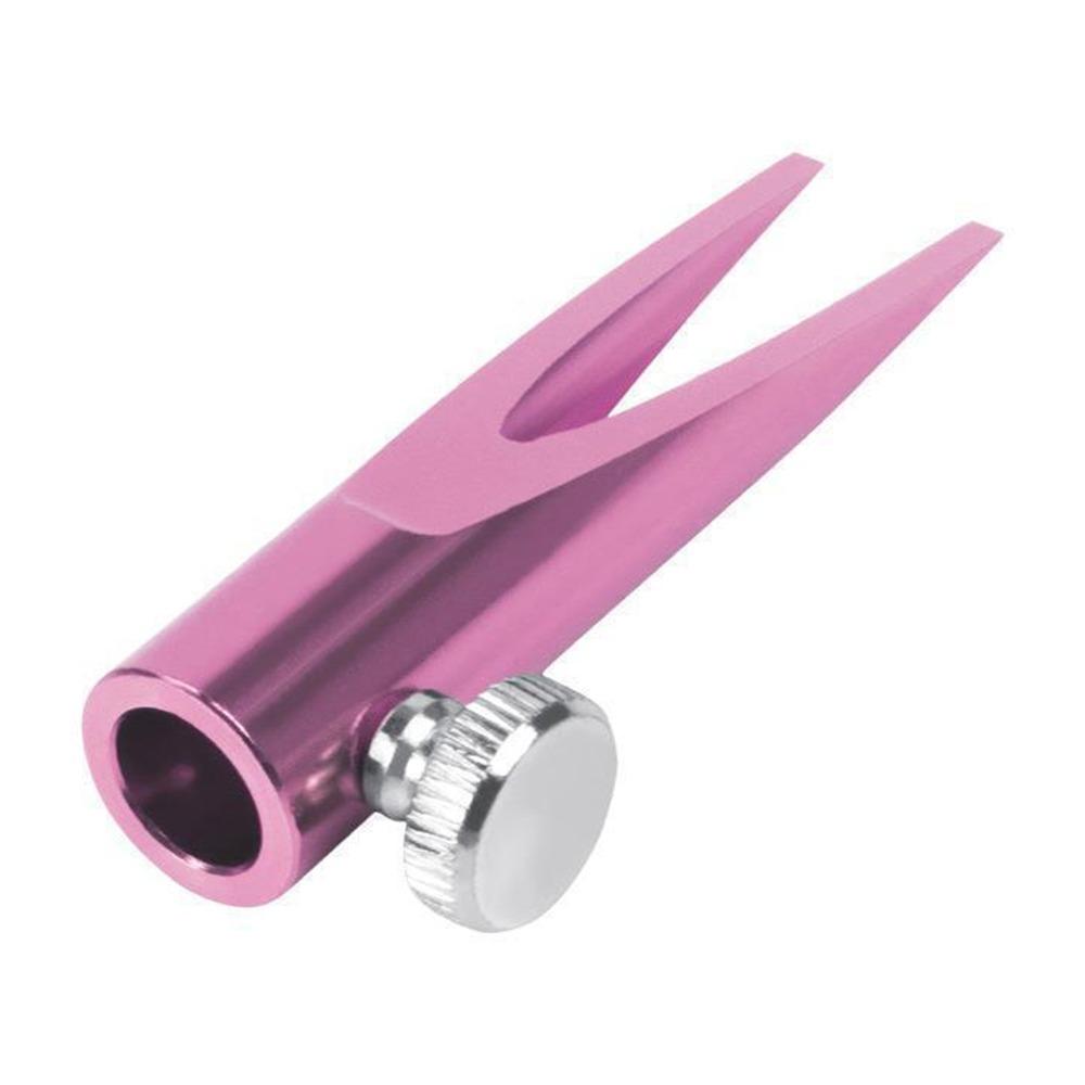 Регулируемый винтовой точилка для бровей Металлическая утиная лапка Точилка для карандаша для бровей Для начинающих розовый